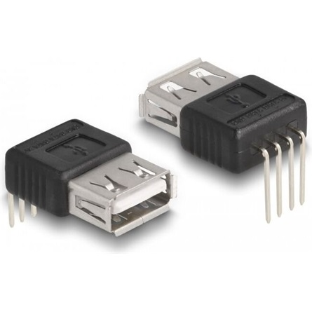 DELOCK Adapter USB 2.0 Typ-A Buchse > 4 Pin 90° gewinkelt
