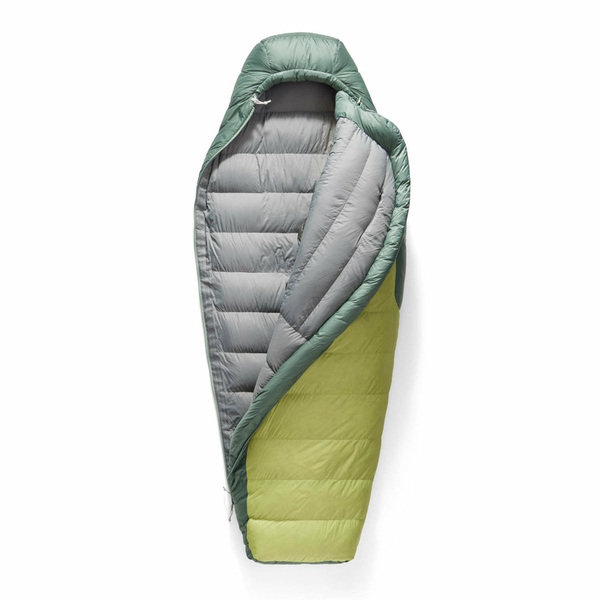 Sea To Summit Ascent Adult Mummy Kétoldali cipzáras Hálózsák 210 x 75 cm (-1 / -8 °C) - Zöld / Szürke