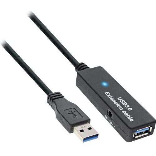 InLine 4043718235728 cavo USB USB 3.2 Gen 1 (3.1 Gen 1) 15 m USB A Nero