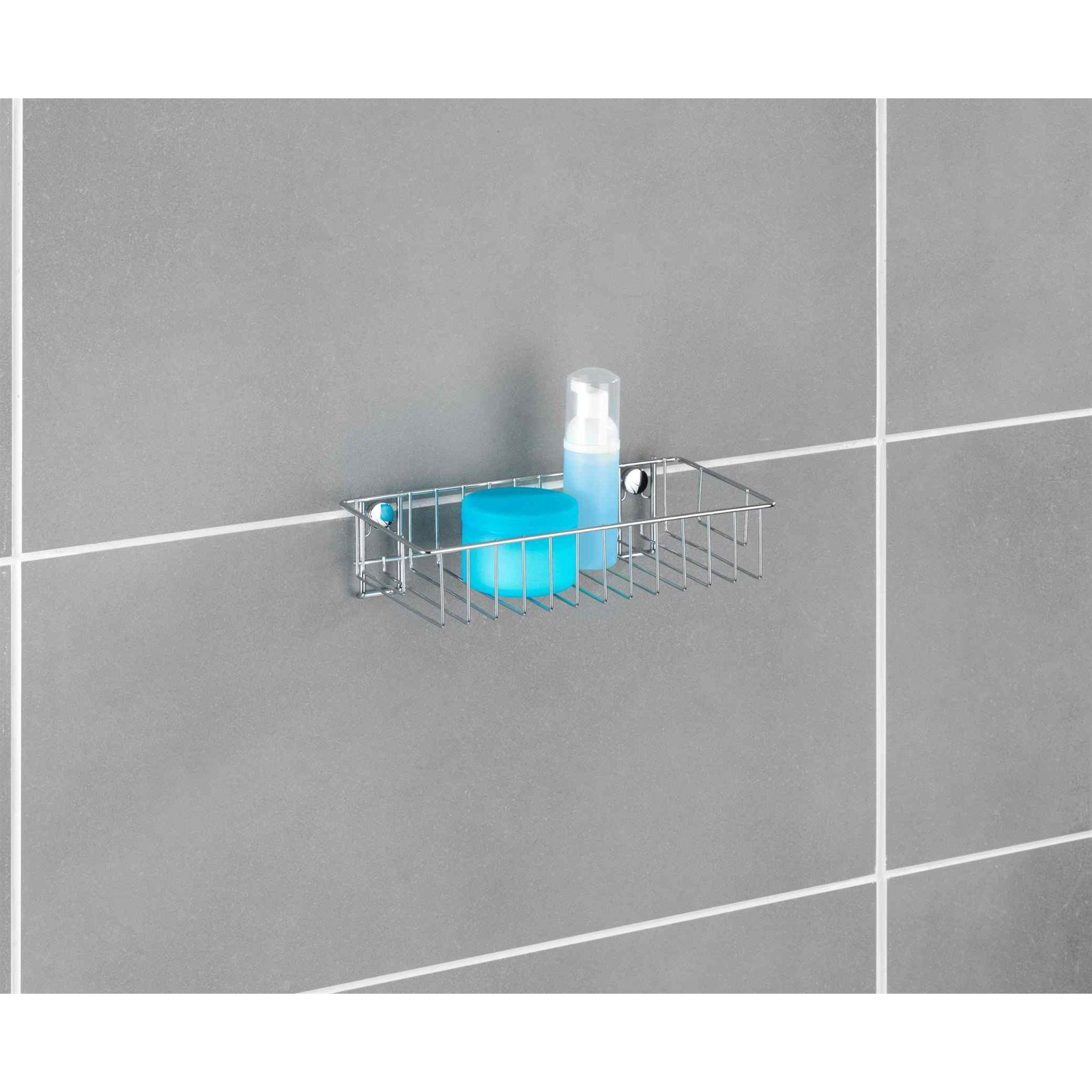 WENKO WITHOUT DRILLING Classic - Wall shelf, metallic shiny (z20632100)