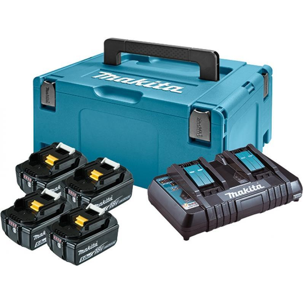 Kit Makita Power Source LXT MAKPAC + BL1850BX4 + DC18RD