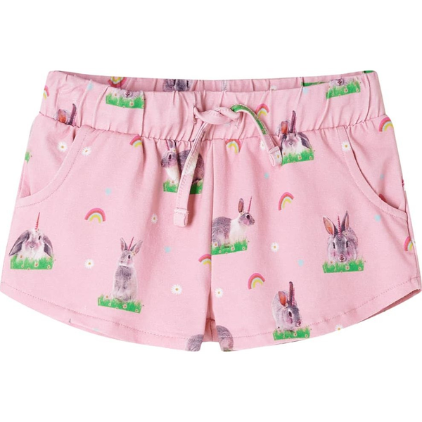 Pantaloni scurți pentru copii cu șnur roz deschis 128