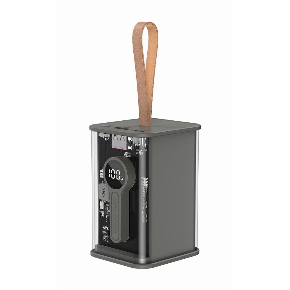 Gembird PB18-TQC3-01 Power Bank 18000mAh - Fekete (PB18-TQC3-01)