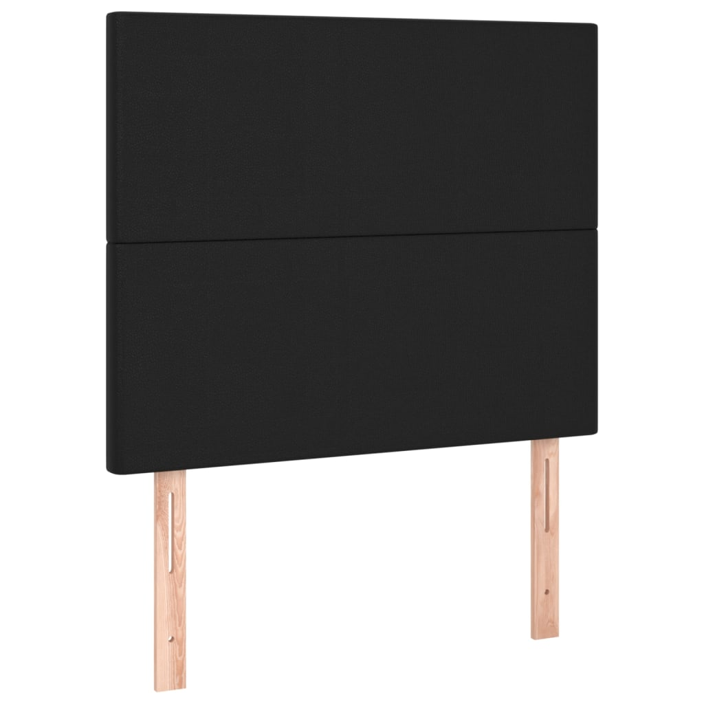 2 db fekete műbőr fejtámla 90x5x78/88 cm (3116130)