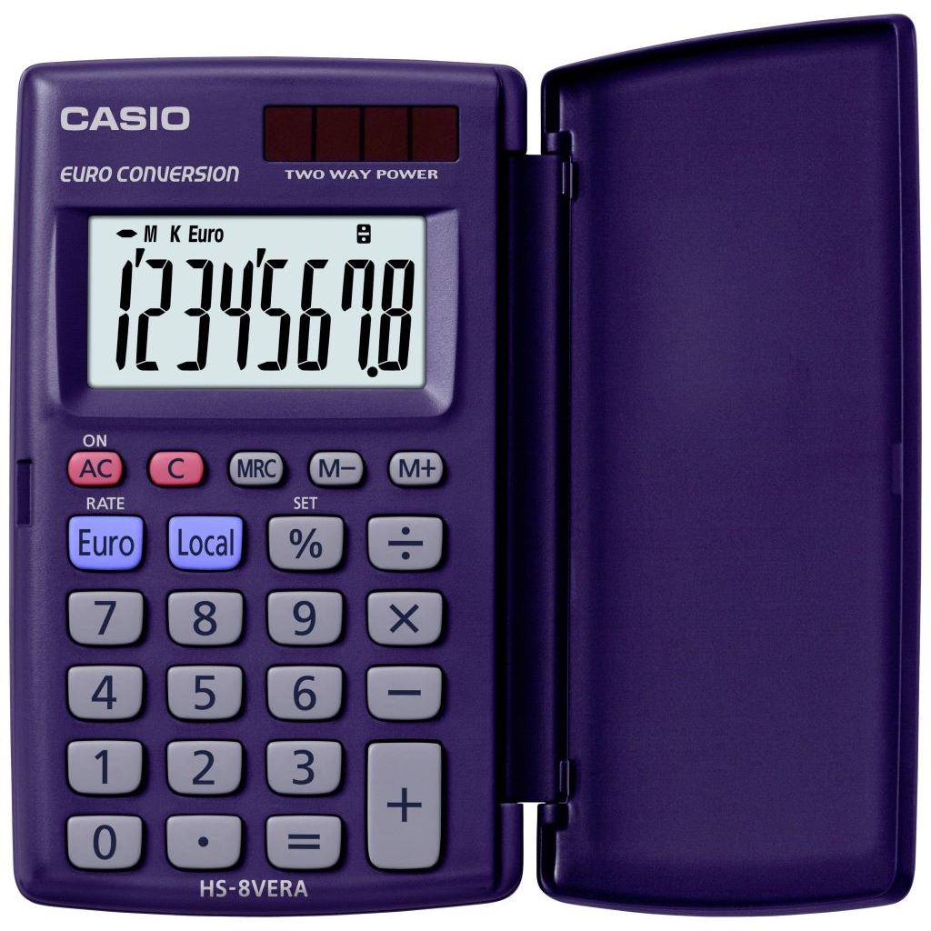 Casio HS-8VERA zsebszámológép, sötétkék (HS-8VERA)