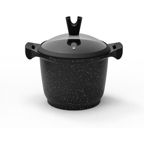 CASSEROLEDOMOLETTI BLACK MARBLE D24CM 4L