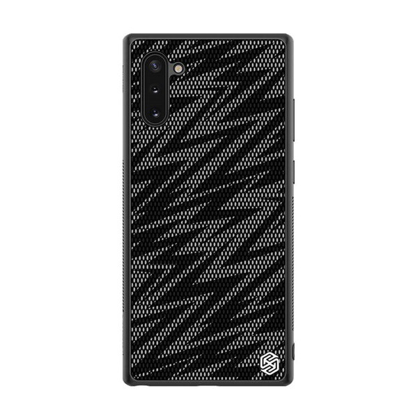 NILLKIN TWINKLE szilikon telefonvédő (közepesen ütésálló, műanyag hátlap, környezetbarát, csillogó) FEKETE [Samsung Galaxy Note 10 (SM-N970F)] (5996457907977)