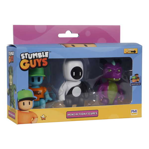 P.M.I. Stumble Guys S2 3 darabos gyűjthető mini figura szett - C Verzió