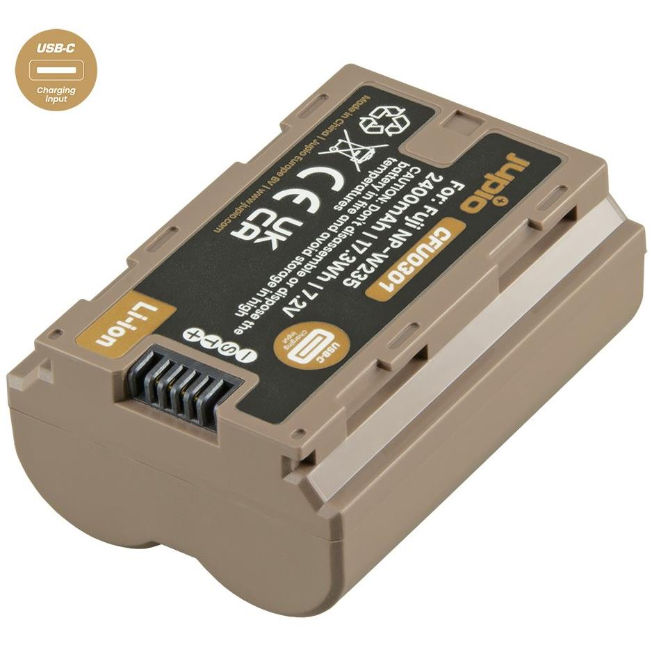Jupio NP-W235 *ULTRA C* 2400mAh USB-C töltő bemenet (CFU0301)