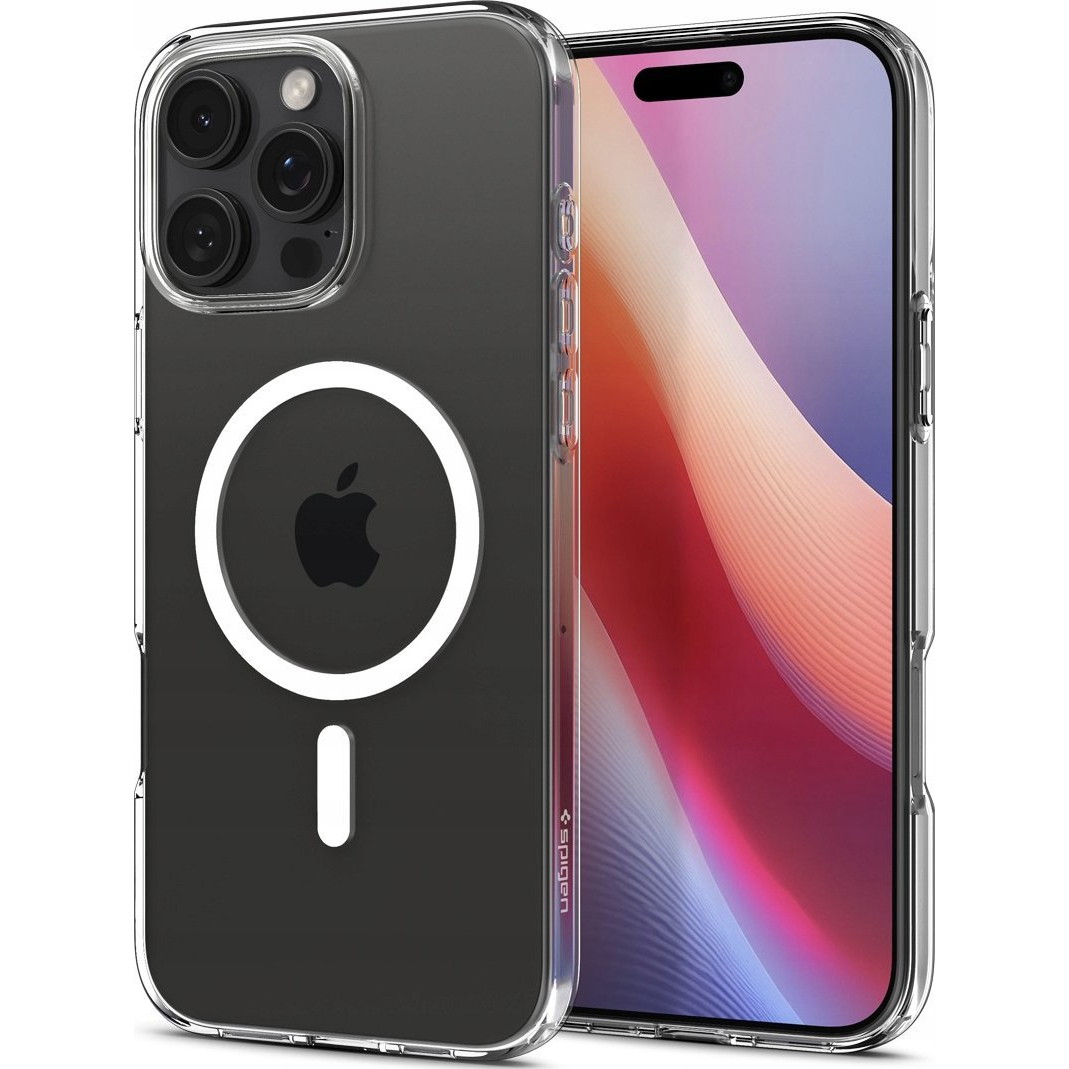 iPhone 16 Pro Spigen Crystal Flex Magsafe Szilikon Telefonvédő Ütésállóság, Magsafe, Átlátszó (ACS08393)