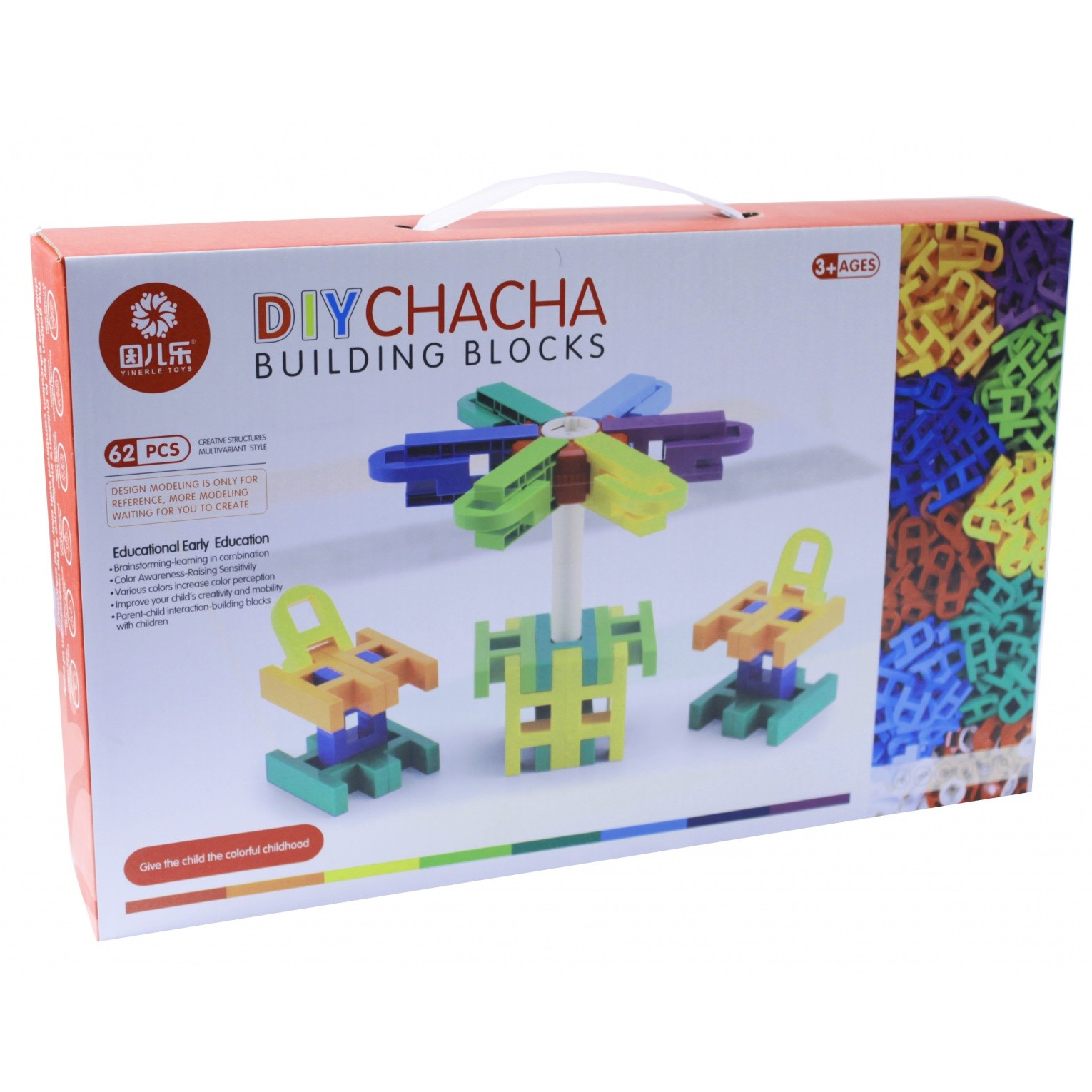 Askato Blocks Ladders 62 darabos építő készlet (109589)