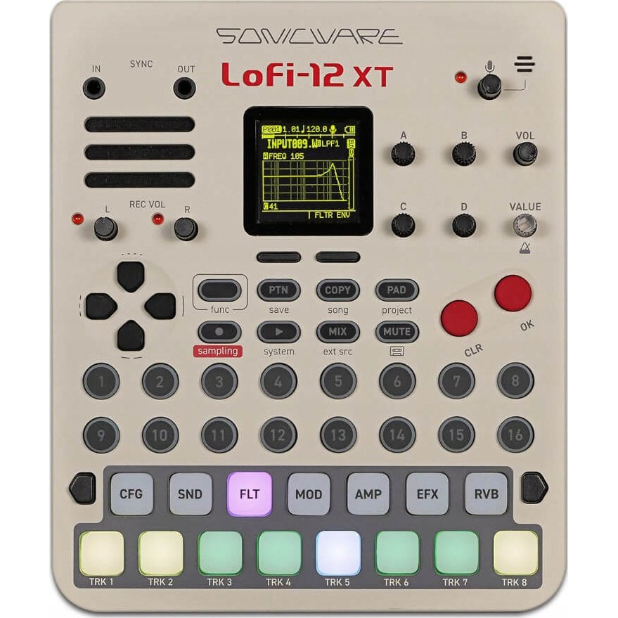 Sonicware Lofi-12 XT (Limited Retro Color) Groovebox sampler Effekt pedál (TRK-031)