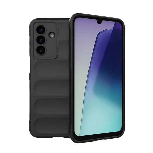 Szilikon telefonvédő (ütésállóság, kameravédő, 3D) FEKETE Samsung Galaxy A17 5G (SM-A176) "Gigapack csomagolás" (GP-172555)