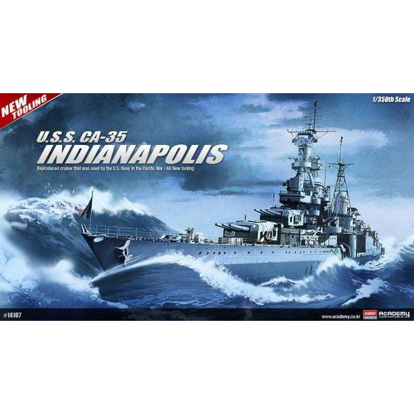 Model lodi ACADEMY USS Indianapolis CA-35 ACADEMY MA-14107