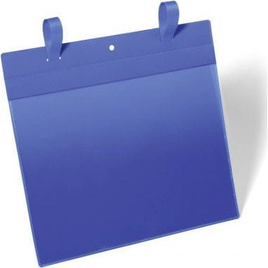 Durable Dokumentum tároló zseb, A4, fekvő szalaggal, 50 db/csomag,  kék (175107)