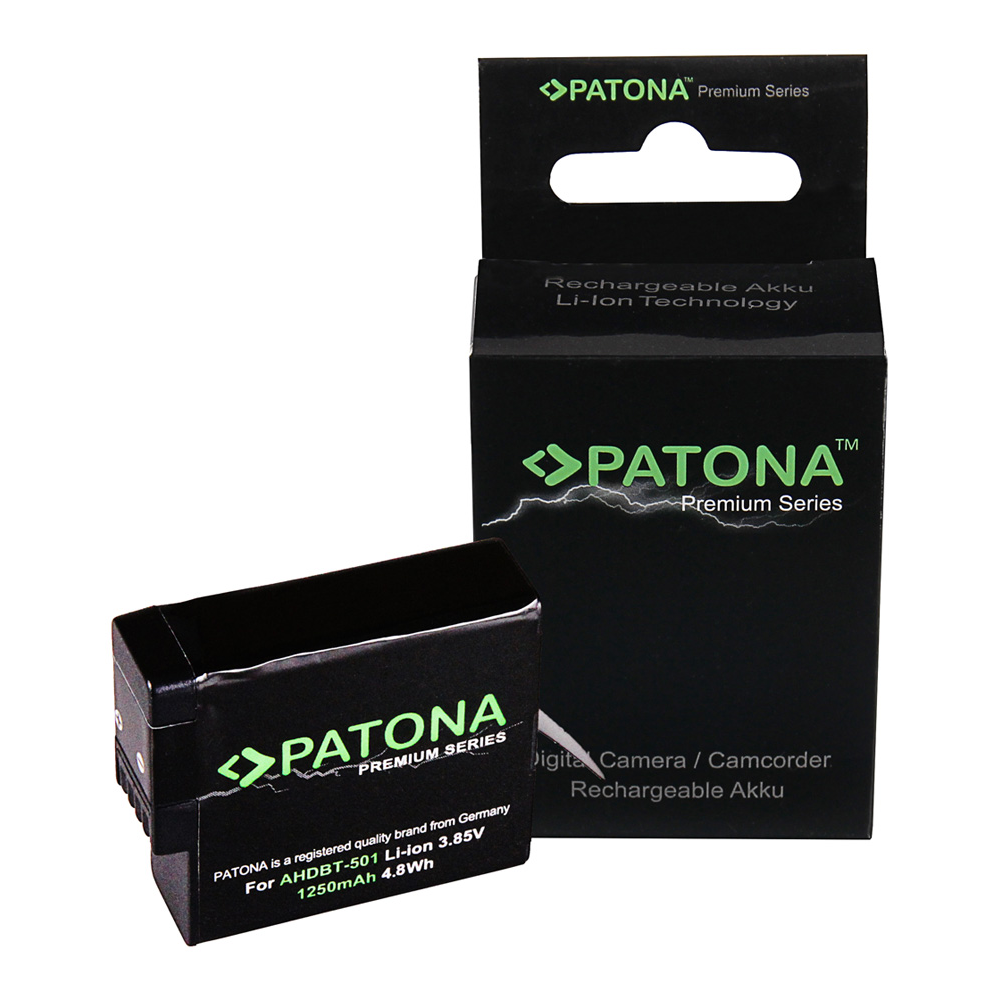 Patona PT1268 Prémium GoPro Hero 5 / Hero 6 / Hero7 20018 AABAT-001 1250mAh Li-Ion Akkumulátor (PT1268)
