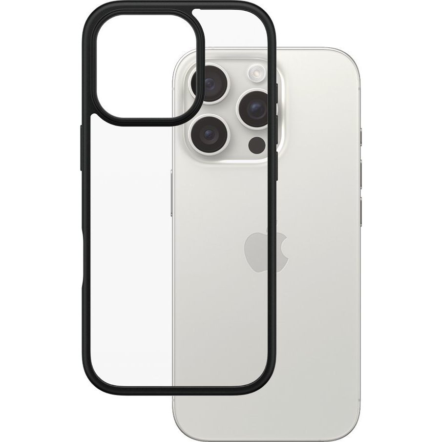 PanzerGlass PG HardCase Black iPhone 16 6.3Inch Pro telefontok Borító Átlátszó (1296)