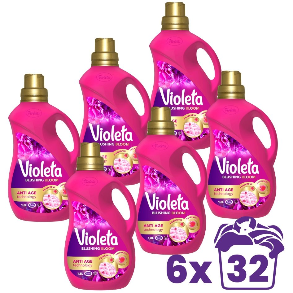 Violeta Blushing Bloom 6× 1,8 l (192 mosás) (3870128038967)