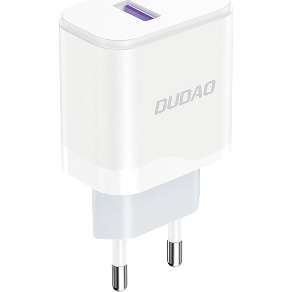 Dudao A20EU Hálózati Töltő 1xUSB-A Csatlakozással 18W-Fehér (A20EU)