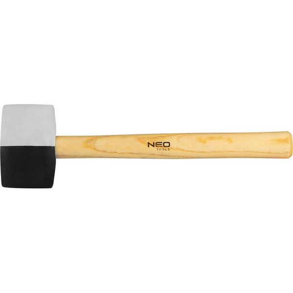 GTX Neo 25-067 Gumikalapács, 58 mm, 450 g, Fekete/Fehér