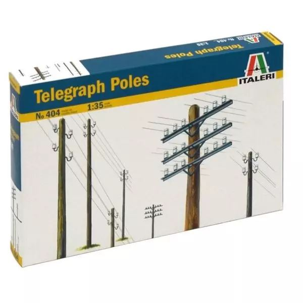 Italeri: fa távközlési oszlopok makett, 1:35 (0404s) (0404s)
