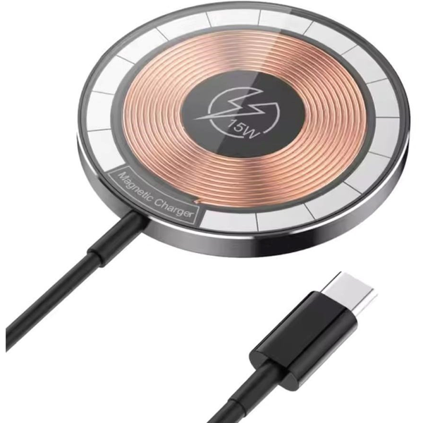 1STCOOL Q22 Vezeték nélküli MagSafe töltő 15W átlátszó