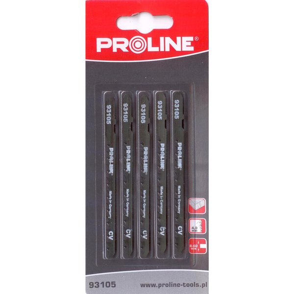 Pro-Line Brzeszczoty do wyrzynarki 5szt. 100mm 6TPI typ U - 93105