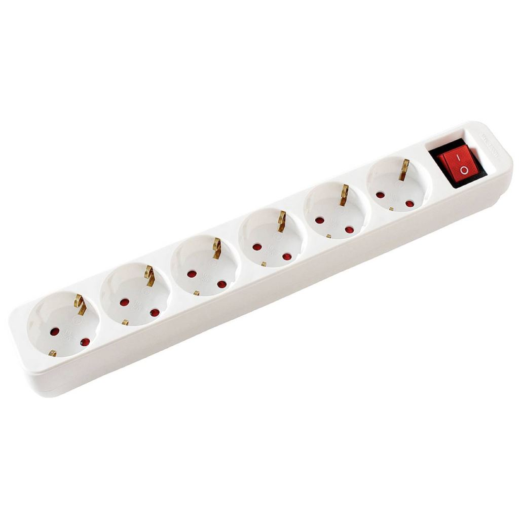 Value 6 villásdugó CEE 7 (EU) elosztó 10m fehér (19.99.1087) (19.99.1087)