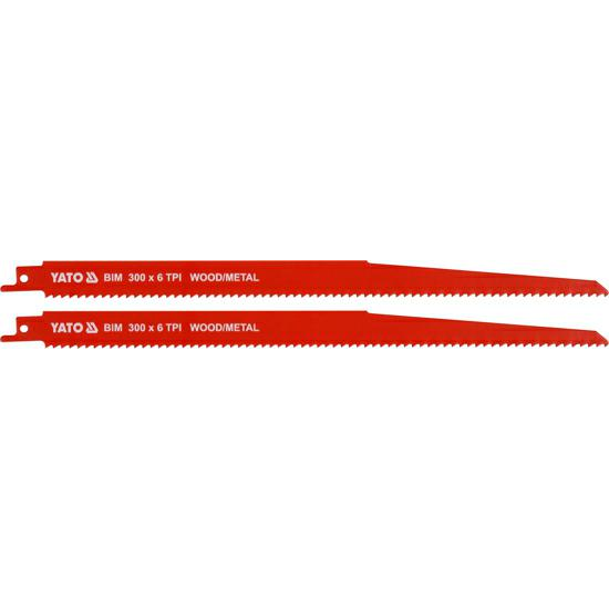Комплект 2 х остриета за дърво/метал Yato YT-33935, Стомана, 300 мм, Червен