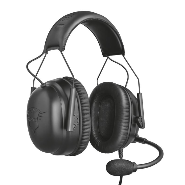 Trust GXT 444 Wayman Pro Слушалки Жичен Лента за глава Игри Черен