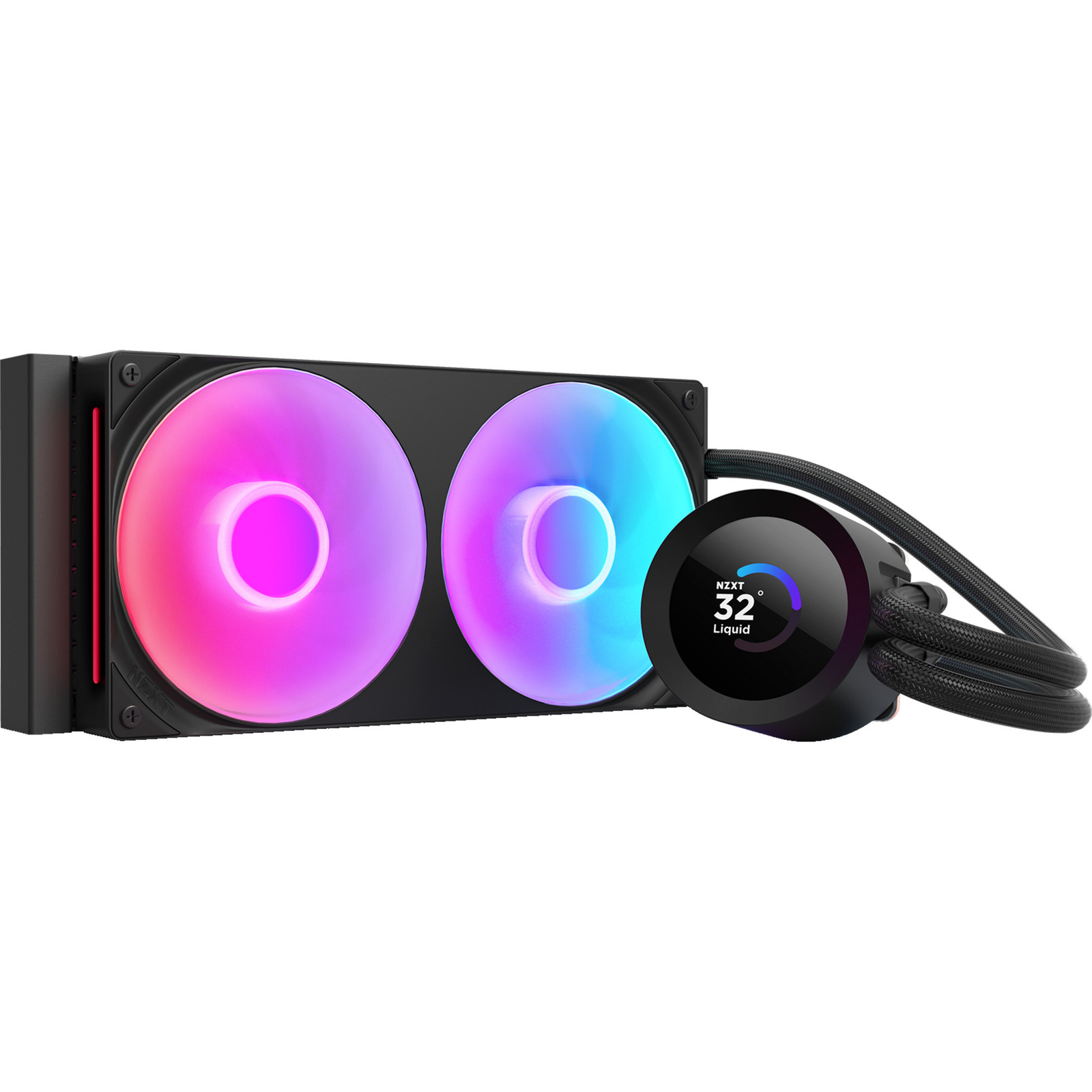 NZXT Kraken Plus 240mm RGB All In One Univerzális CPU Vízhűtés - Fekete (RL-KR240-B2)