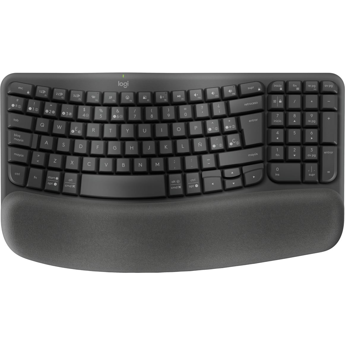 Клавиатура Logitech ERGO 920-012329, немска подредба, графитена