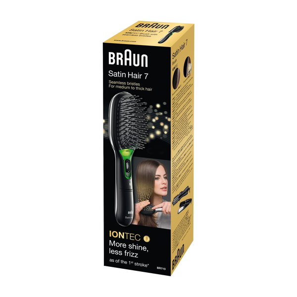 Braun Satin Hair 7 Voksen Paddle hårbørste Sort 1 stk