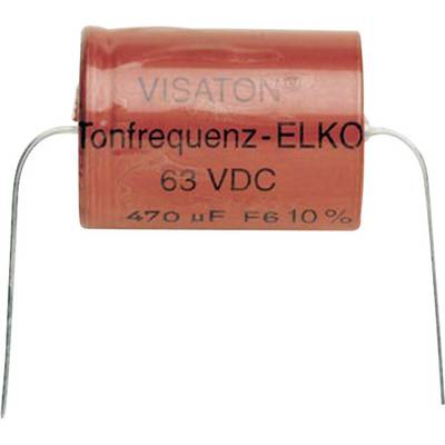 Hangfrekvenciás elko, elektrolit kondenzátor 470 µF 63V/DC Visaton vs-470-63 (vs-470-63)