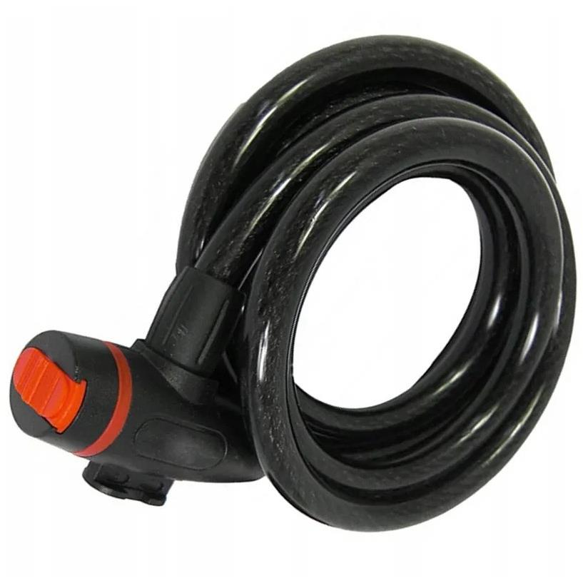 Foxter 2466 Zámek na kolo - lanko, 100 cm, 2 klíče, černý (XT2466_CZ)