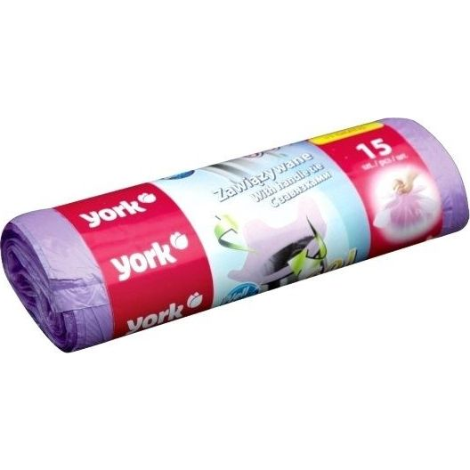  York Mocne Worki na Śmieci Odpady Zawiązywane 60l 16 szt.