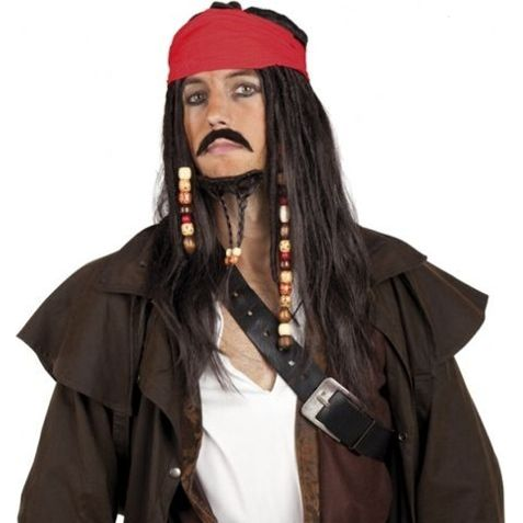 Szakállas És Bajuszos Felnőtt Paróka Fejfedővel (8712026863430)