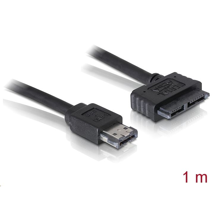 Delock eSATAp - Slimline SATA 13 tűs kábel 1m (84414) (84414)