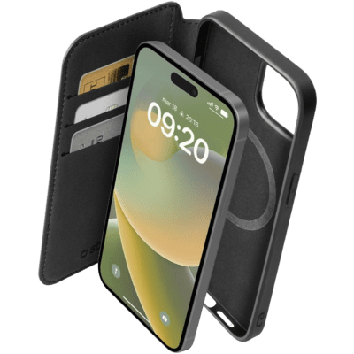 SBS Wallet Mag iPhone 16 Pro MagSafe Flip Tok - Fekete (TEBKMAGSFIP1661PK)