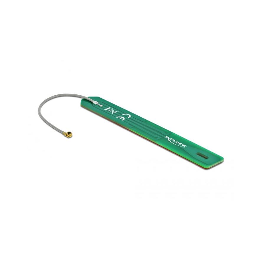 Delock LPWAN Antenna 880 - 960 MHz MHF® I csatlakozódugó 2 dBi 1.13 7,5 cm-es NYÁK-lap, belső öntapa (12692)
