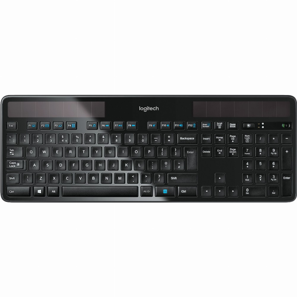 Logitech Wireless Solar Keyboard K750 billentyűzet Vezeték nélküli RF QWERTZ Német Fekete