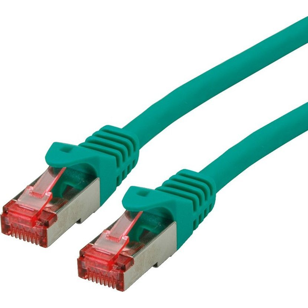 ROLINE Patchkabel Cat.6 S/FTP (PiMF), Component Level, LSOH, grn, 1 m