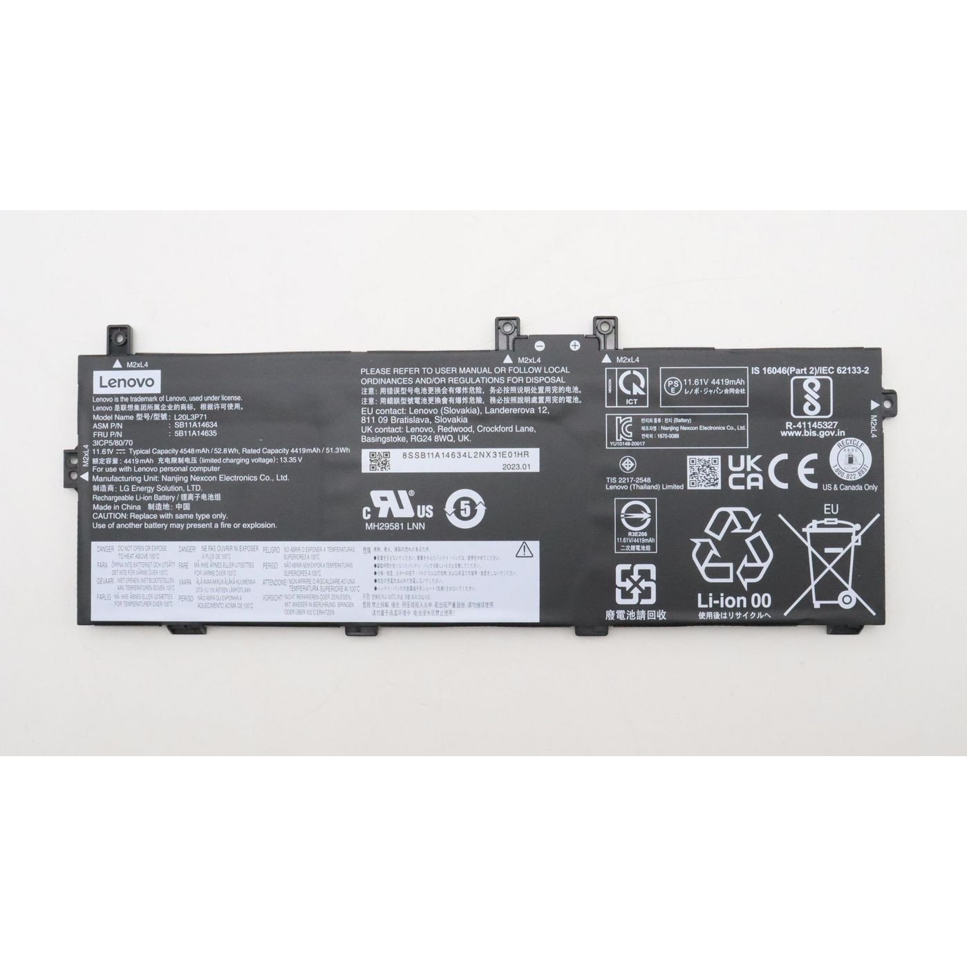 Batéria do notebookov IBM, Lenovo originálna lítium-iónová 4560 mAh Lenovo