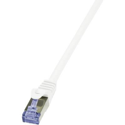 Logilink Patchkabel mit Cat7-Rohk. Primel. S/FTP weiß 0,25m