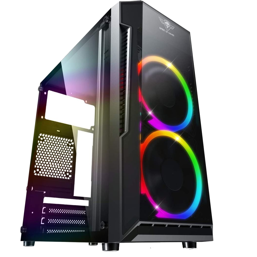 Spirit Of Gamer Deathmatch 3 táp nélküli ablakos mATX ház fekete (6001RA) (sog6001RA)
