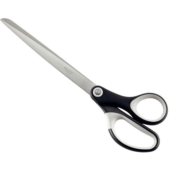 Olló, irodai, 26 cm, LEITZ "Titán", fekete (54186095)