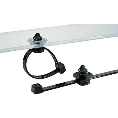 HellermannTyton 150-77932 T30LRFT6-PA66HS/PA66HIRHS-BK Kábelkötöző 260 mm 3.30 mm 500 db (150-77932)