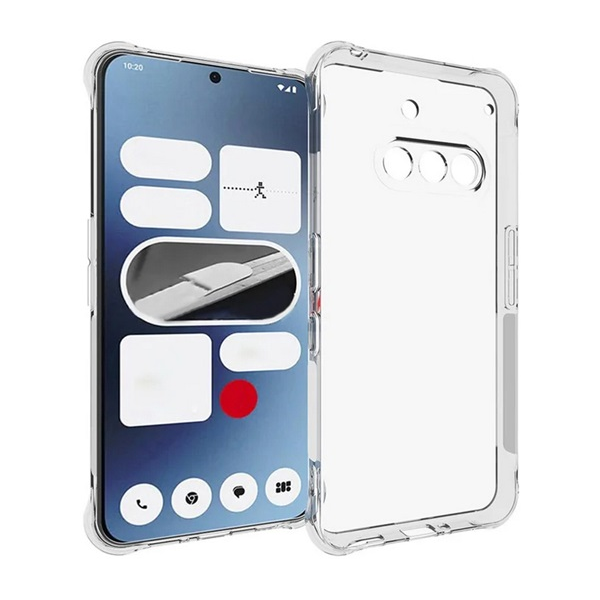 Nothing Phone 3a, silikonový kryt, středně odolný proti nárazům, vzduchově