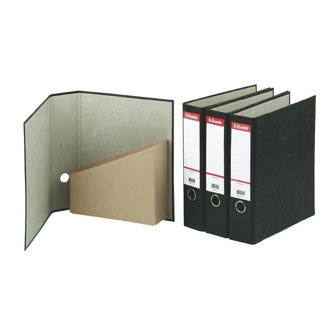 Esselte A4 Iratrendező és iratpapucs egyben - Márványos fekete (36057)