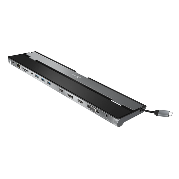 j5create JCD543 Prin cablu USB 3.2 Gen 1 (3.1 Gen 1) Type-C Negru, Argint
